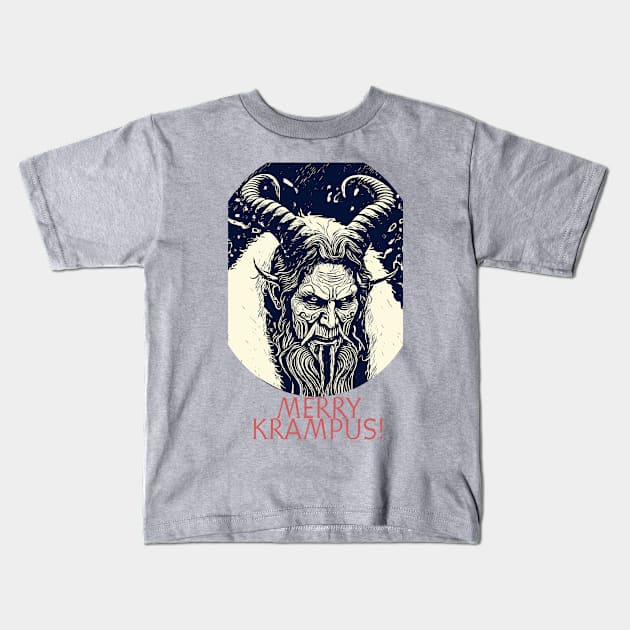 MERRY KRAMPUS Kids T-Shirt by BarrySullivan